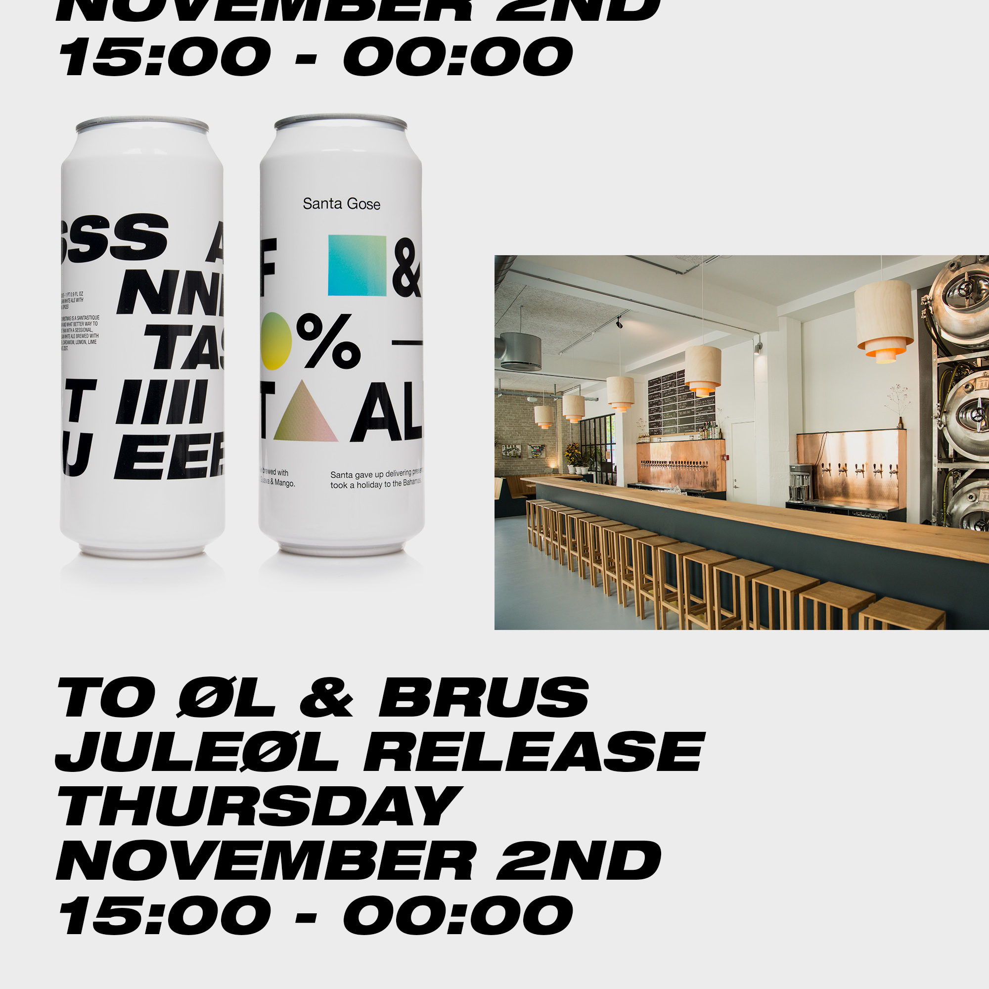 To Øl & BRUS Xmas Beer Release