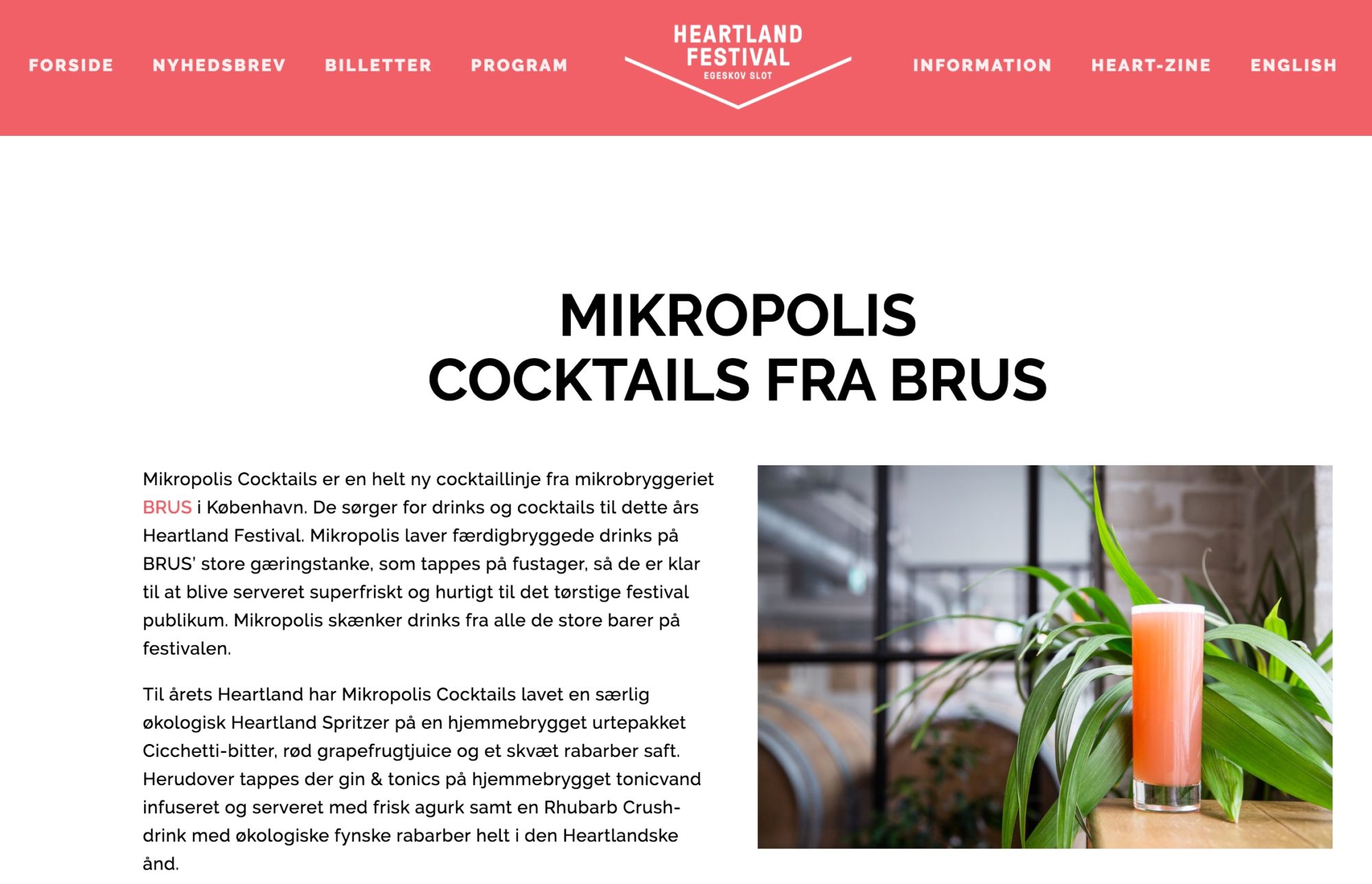Mikropolis Cocktails på Heartland Festival