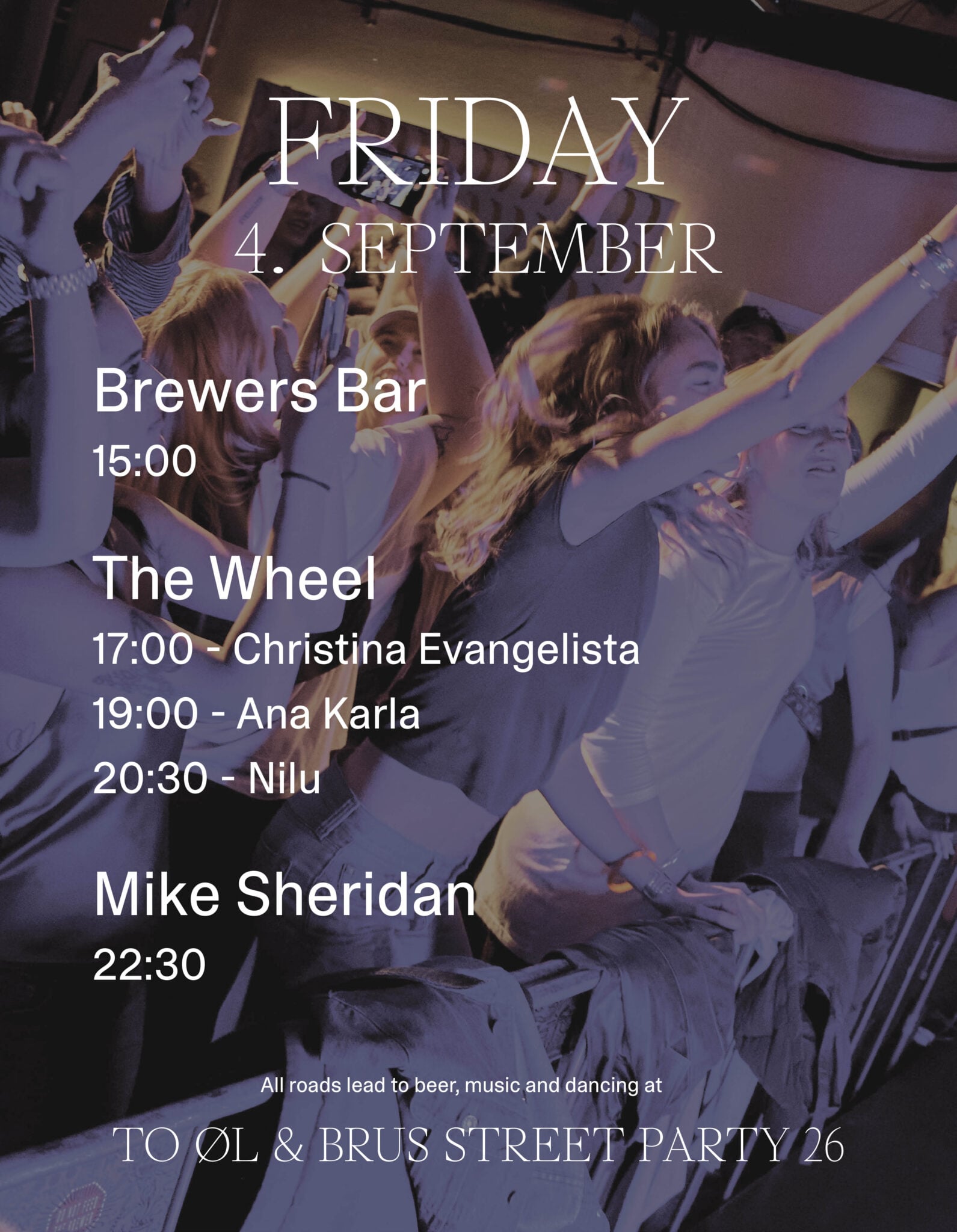 To Øl Street Party 2026 Friday program
