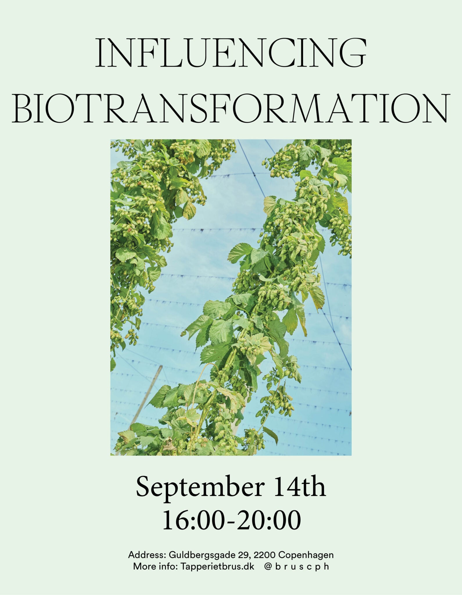 Influencing Biotransformation Event Poster
